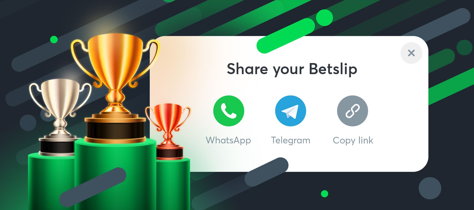 Share your betslips and win prizes!
